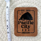 Pacific City, Oregon Faux Leather Patch image 1