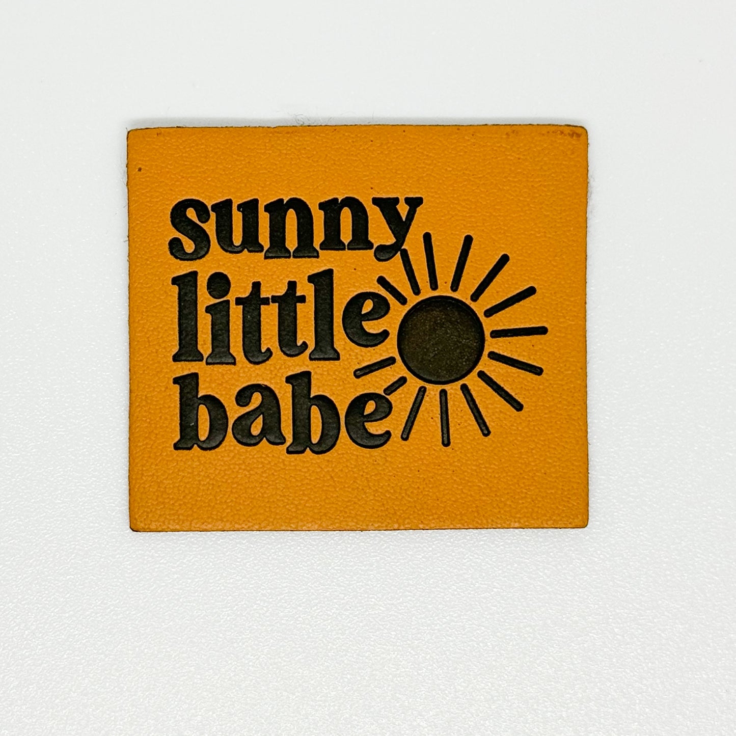 Sunny Little Babe Faux Leather Patch image 0