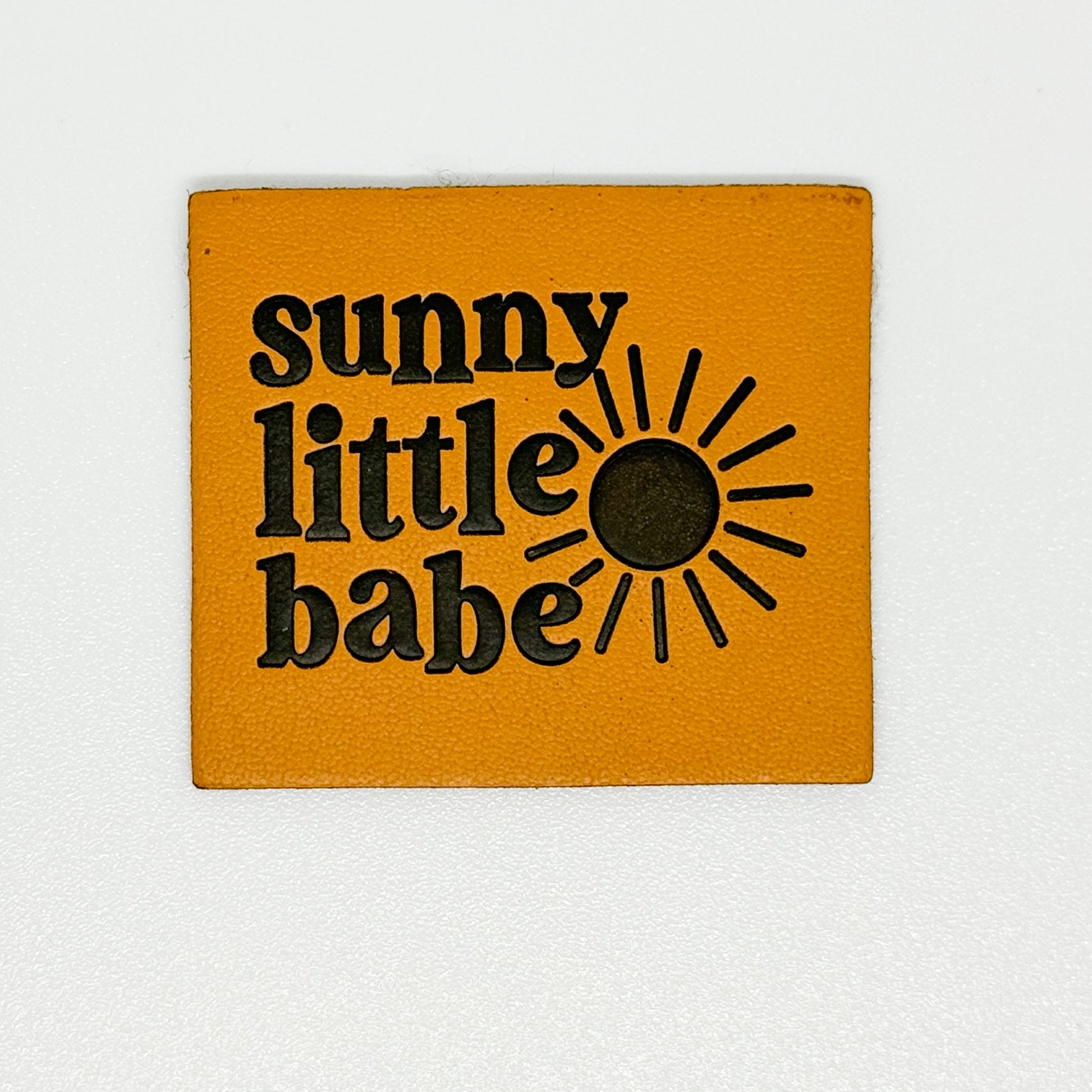 Sunny Little Babe Faux Leather Patch image 0