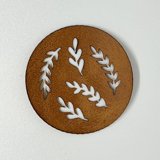 Branches Laser Cut Faux Leather Patch image 0