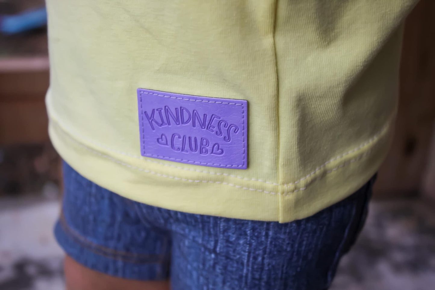 Kindness Club Purple Faux Leather Patch image 4