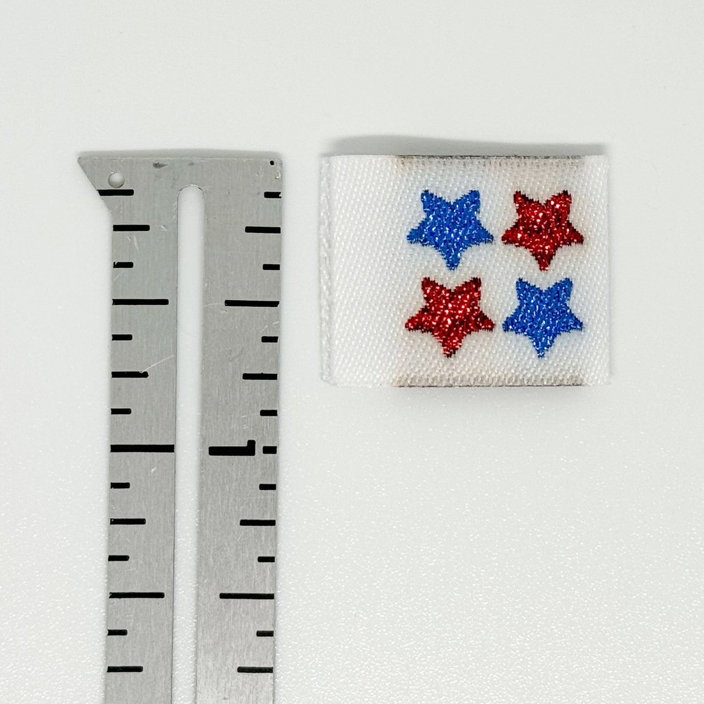 Patriotic Stars Woven Label image 1