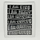 Trendy Affirmations White Deluxe Faux Leather Patch image 0