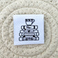 Tea and Books Woven Label image 0