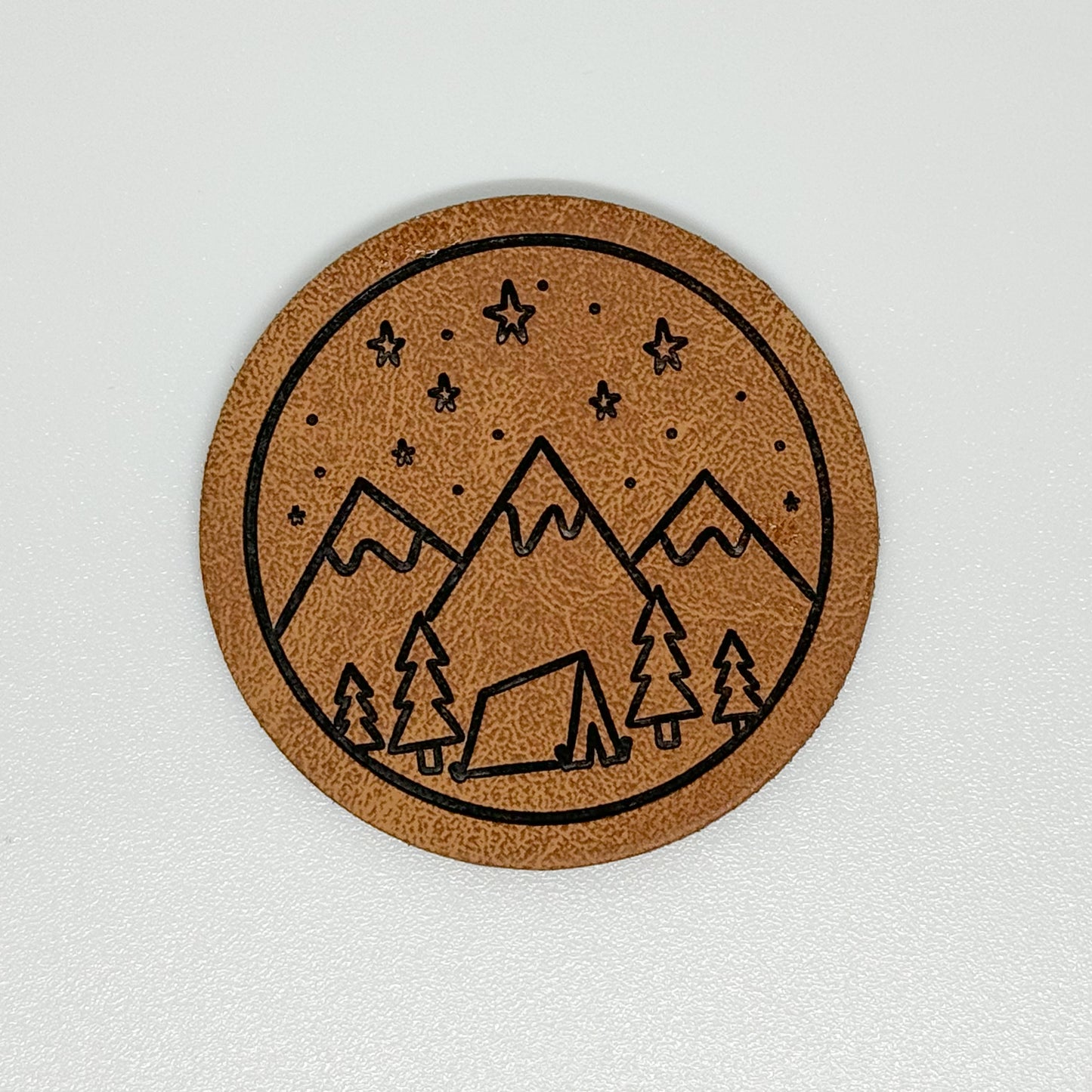 Camping Faux Leather Patch image 0