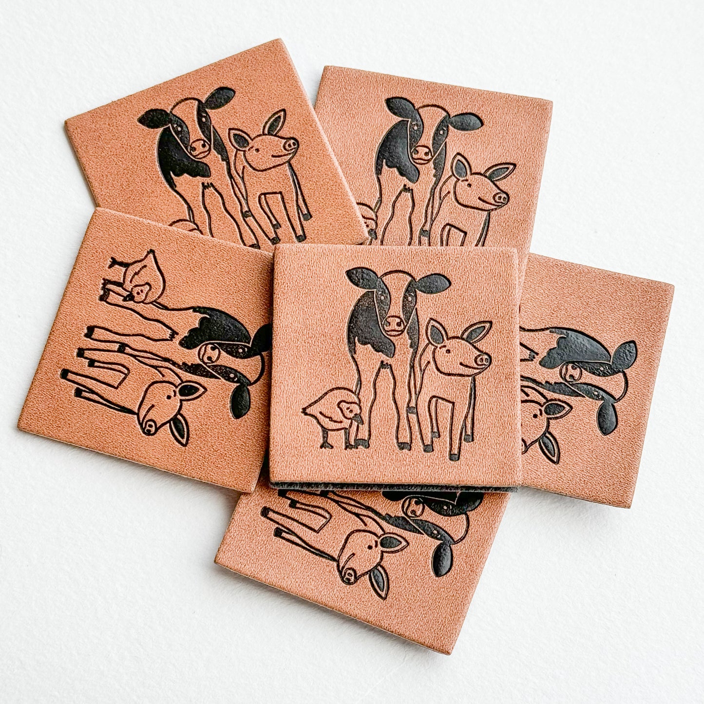 Farm Animal Faux Leather Patch image 2