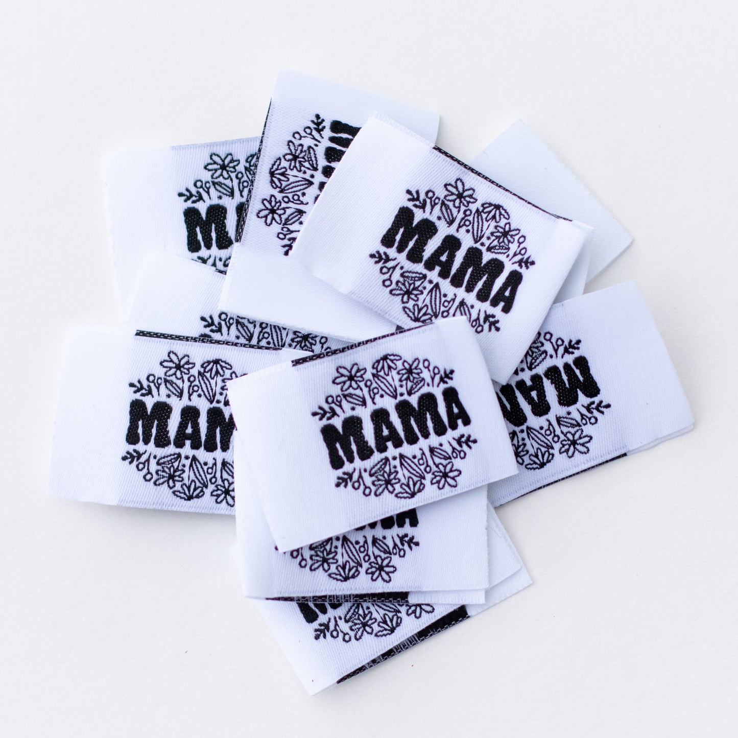 Mama Floral Woven Label image 1