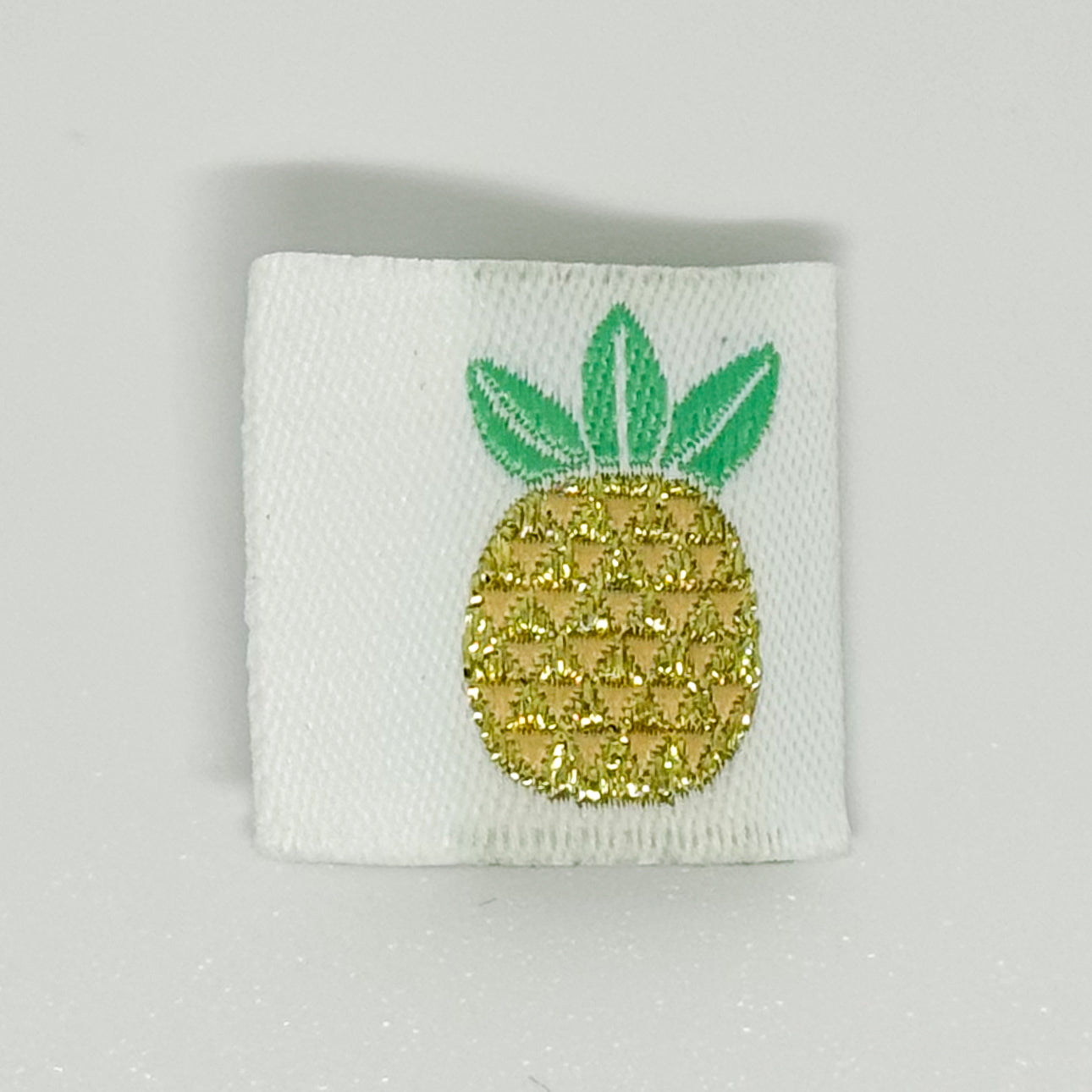 Shimmery Pinapple Woven Label image 0