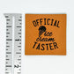 Ice Cream Taster  Faux Leather Patch image 1