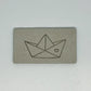 Paper Boat Faux Suede Patch image 0