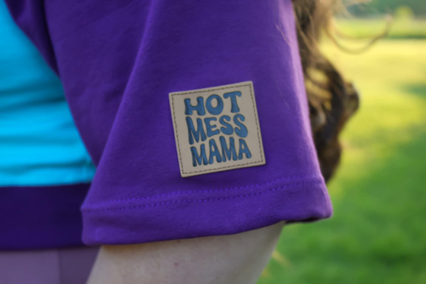 Hot Mess Mama Faux Leather Patch image 2