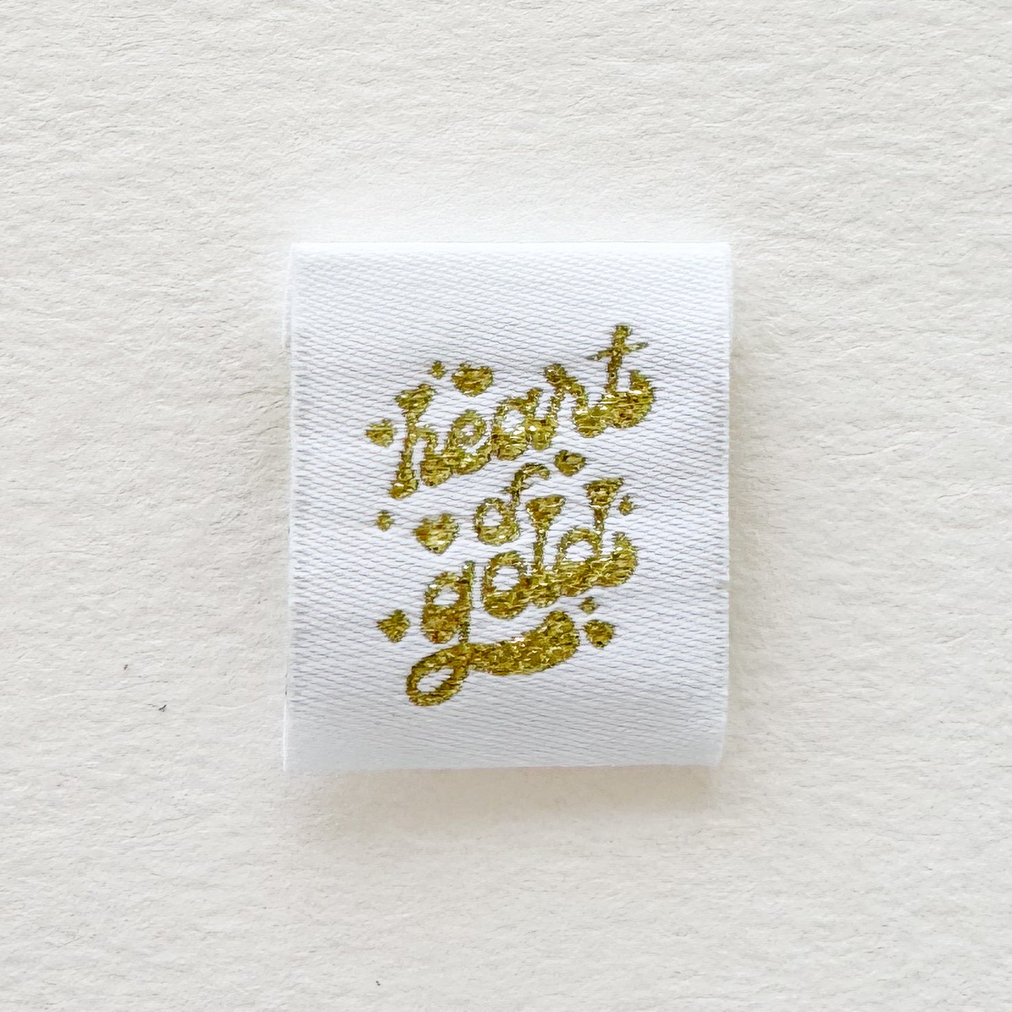 Heart of Gold Woven Label image 0