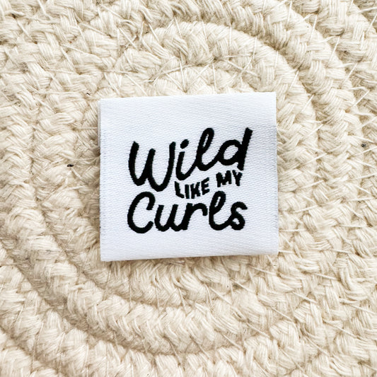 Wild Like My Curls Woven Label image 0