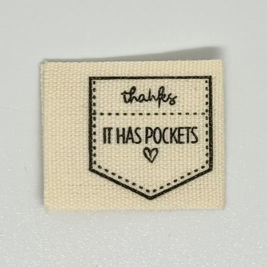 Thanks, It Has Pockets Cotton Label image 0