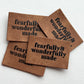 Fearfully and Wonderfully Made Faux Leather Patch image 1