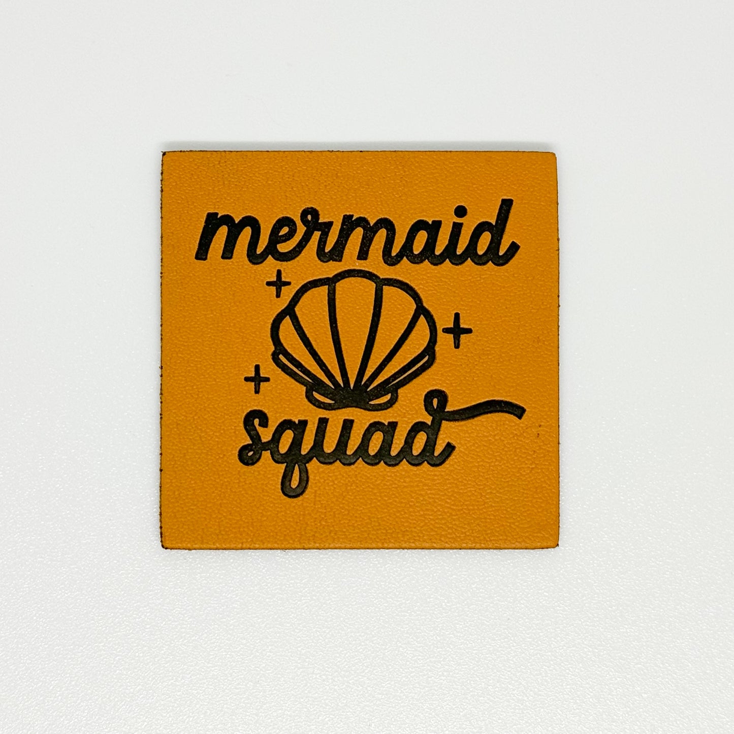 Mermaid Squad Faux Leather Patch image 2