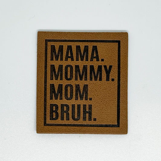 Mama Bruh Faux Leather Patch image 0