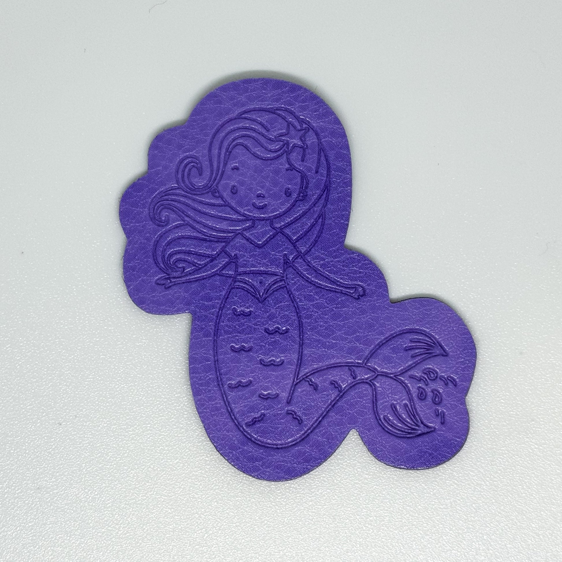 Purple Mermaid Faux Leather Patch image 0