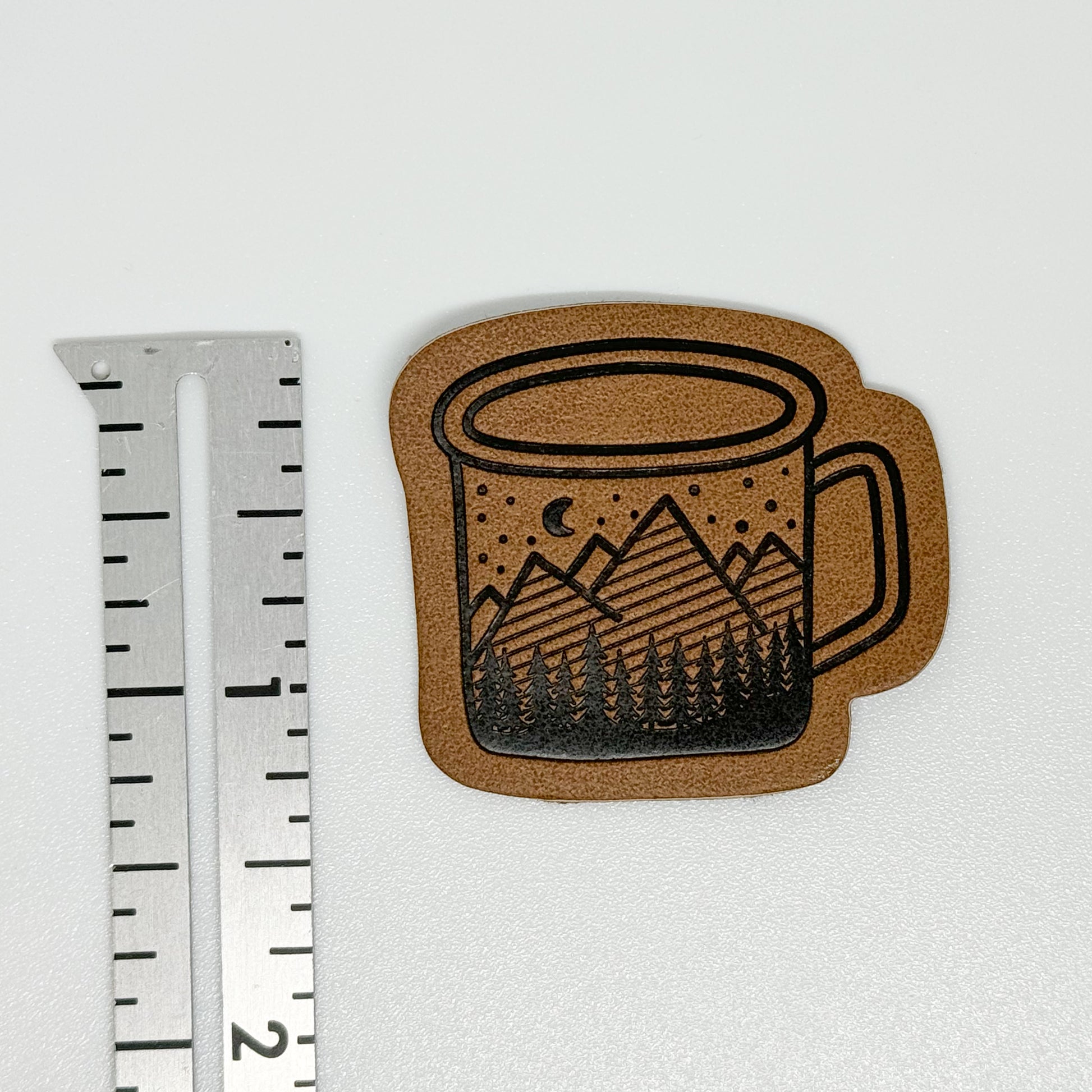 Camp Mug Faux Leather Patch image 1