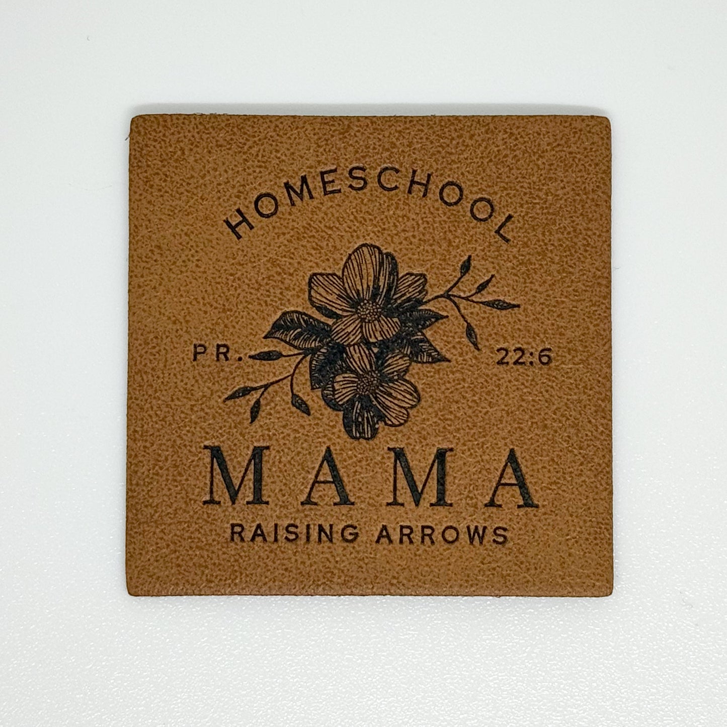 Homeschool Mama Faux Leather Patch image 0