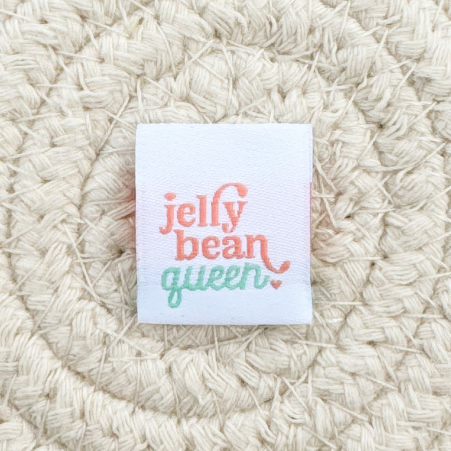 Jelly Bean Queen Woven Label