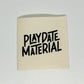 Playdate Material Printed Cotton Label image 0