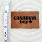 Canadian Boy Faux Leather Patch image 1