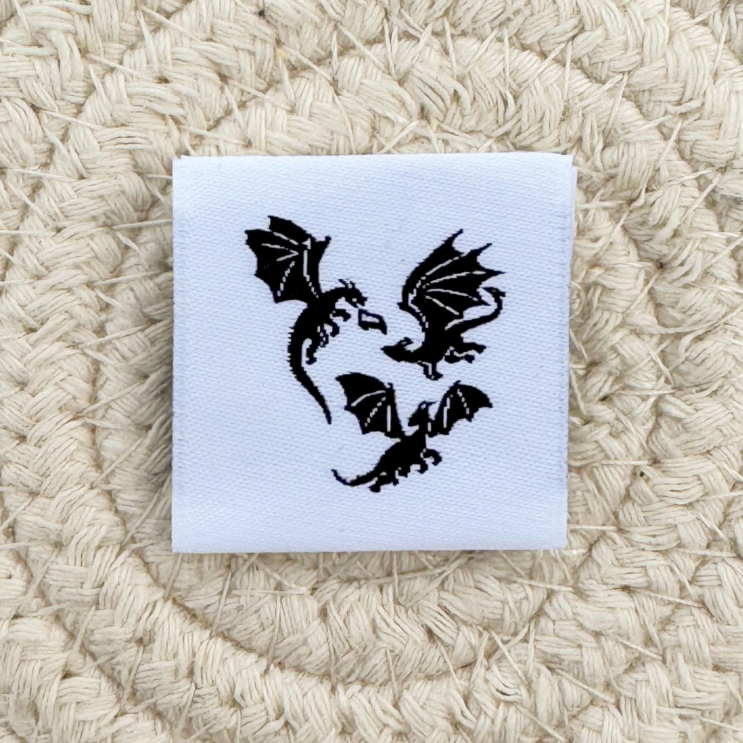 Dragons Woven Label