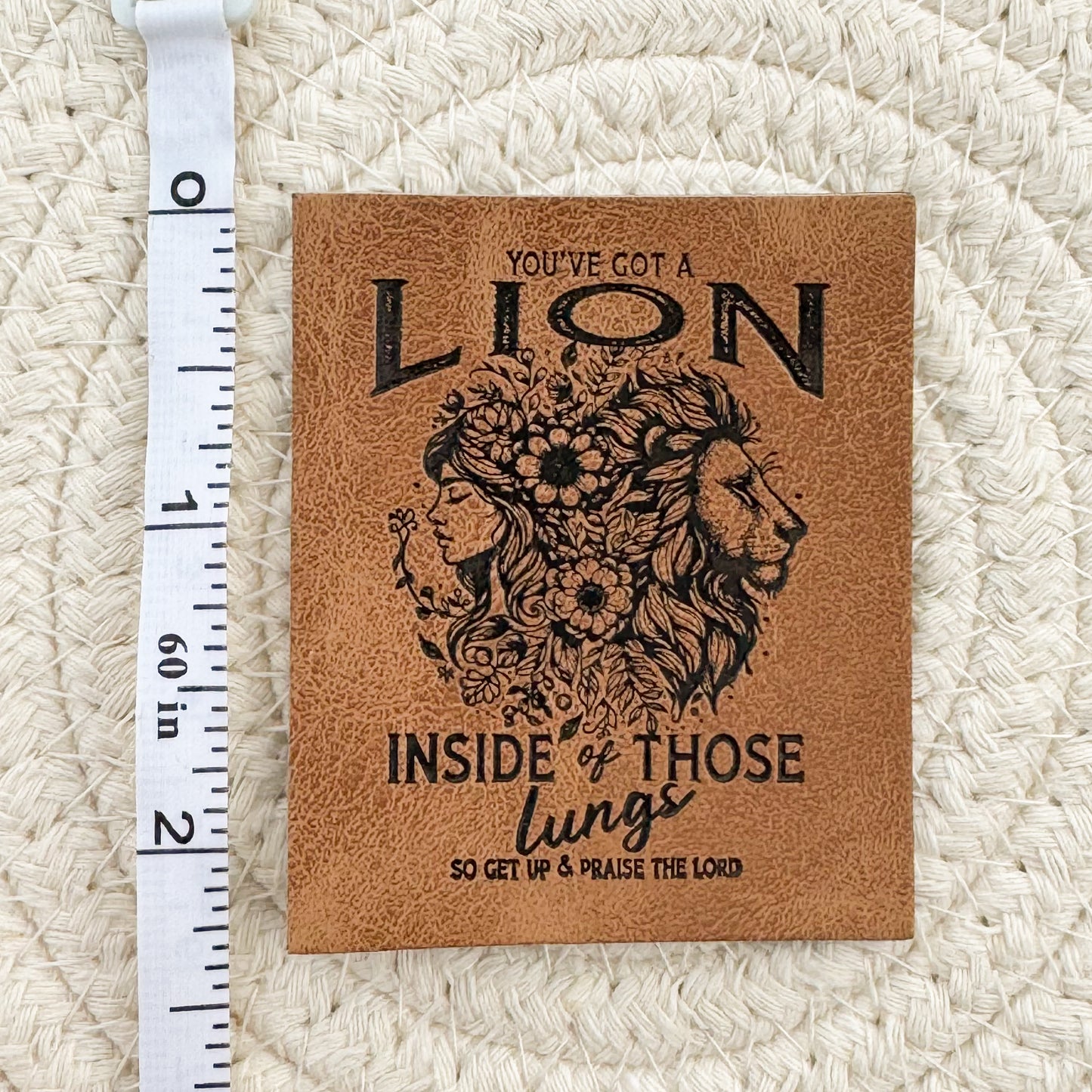 Lion Lungs Faux Leather Patch