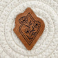 Floral Diamond Faux Leather Patch