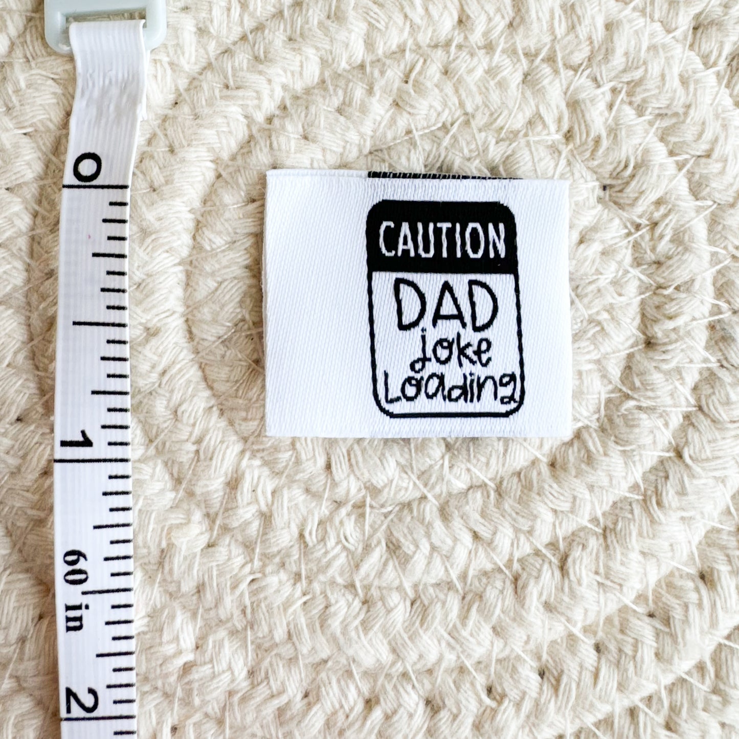 Dad Joke Loading Woven Label