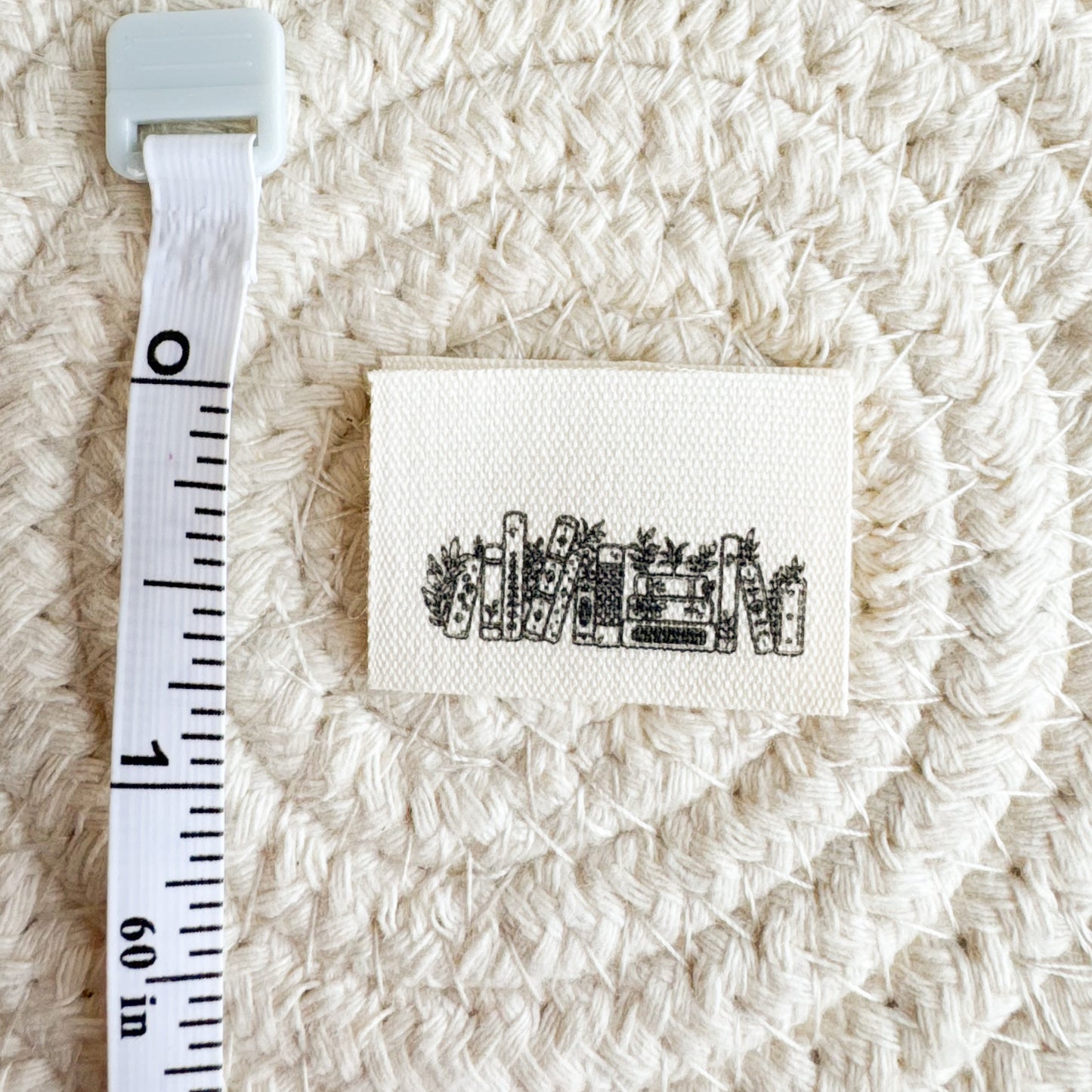 Bookshelf Cotton Label