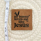 Jesus Bunny Faux Leather Patch