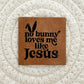 Jesus Bunny Faux Leather Patch