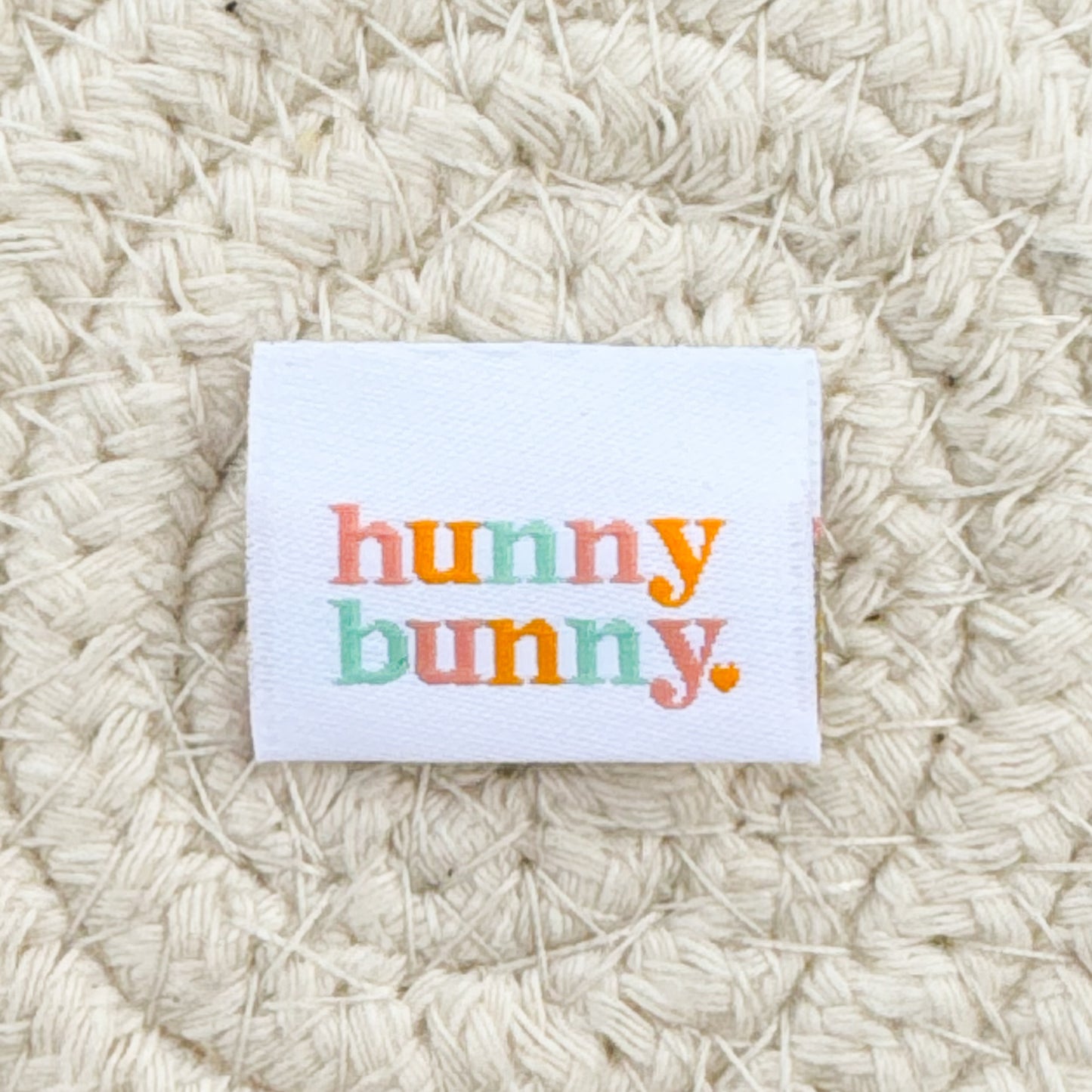 Hunny Bunny Woven Label