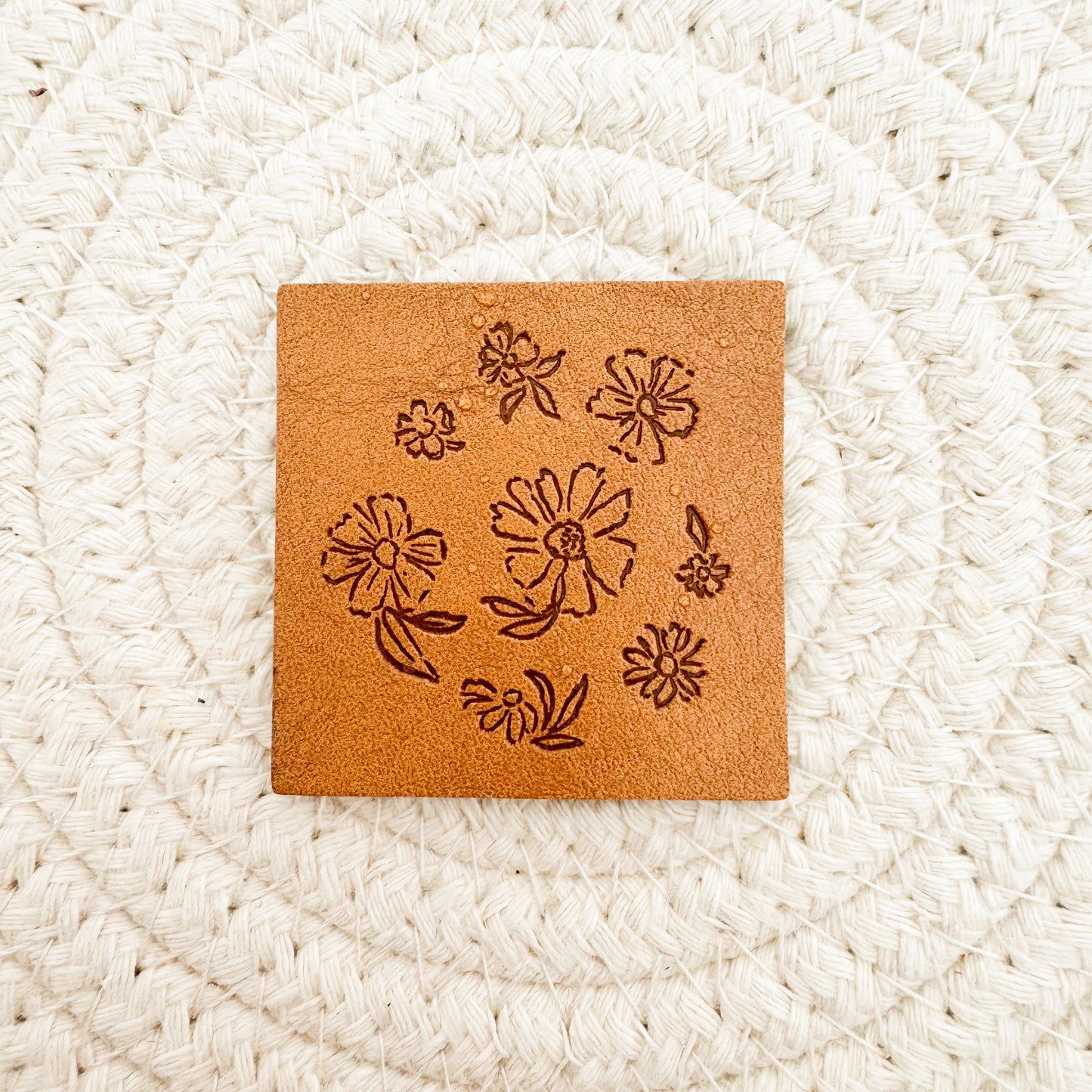 LBK FUNDRAISER FLORAL Faux Leather Patch