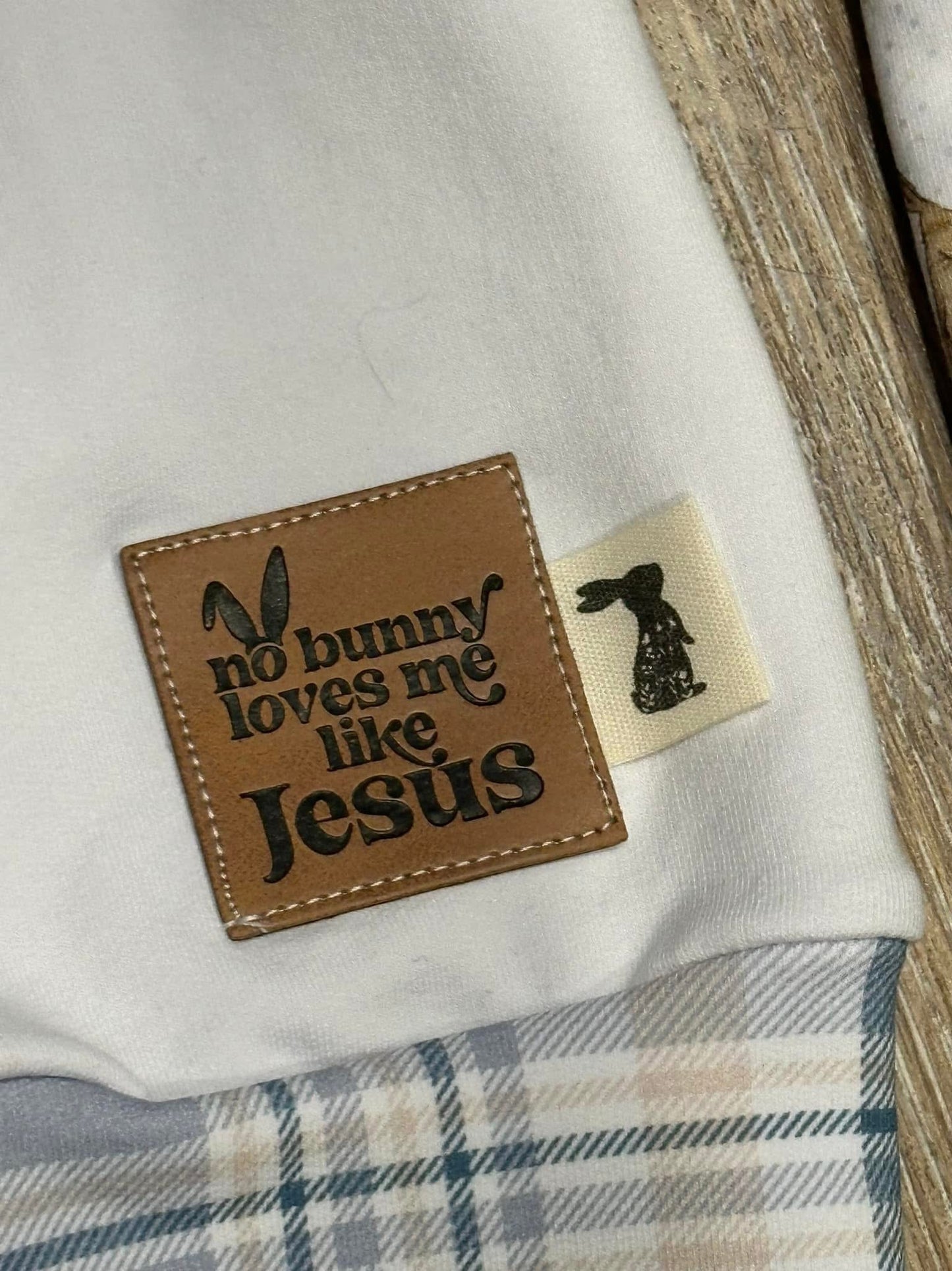 Jesus Bunny Faux Leather Patch