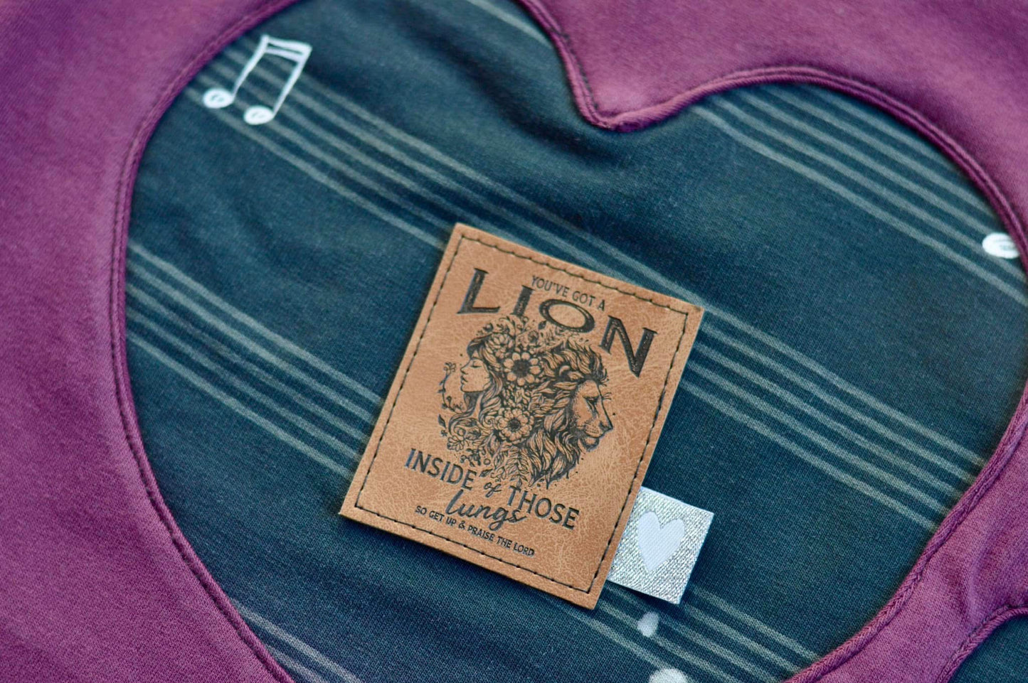 Lion Lungs Faux Leather Patch