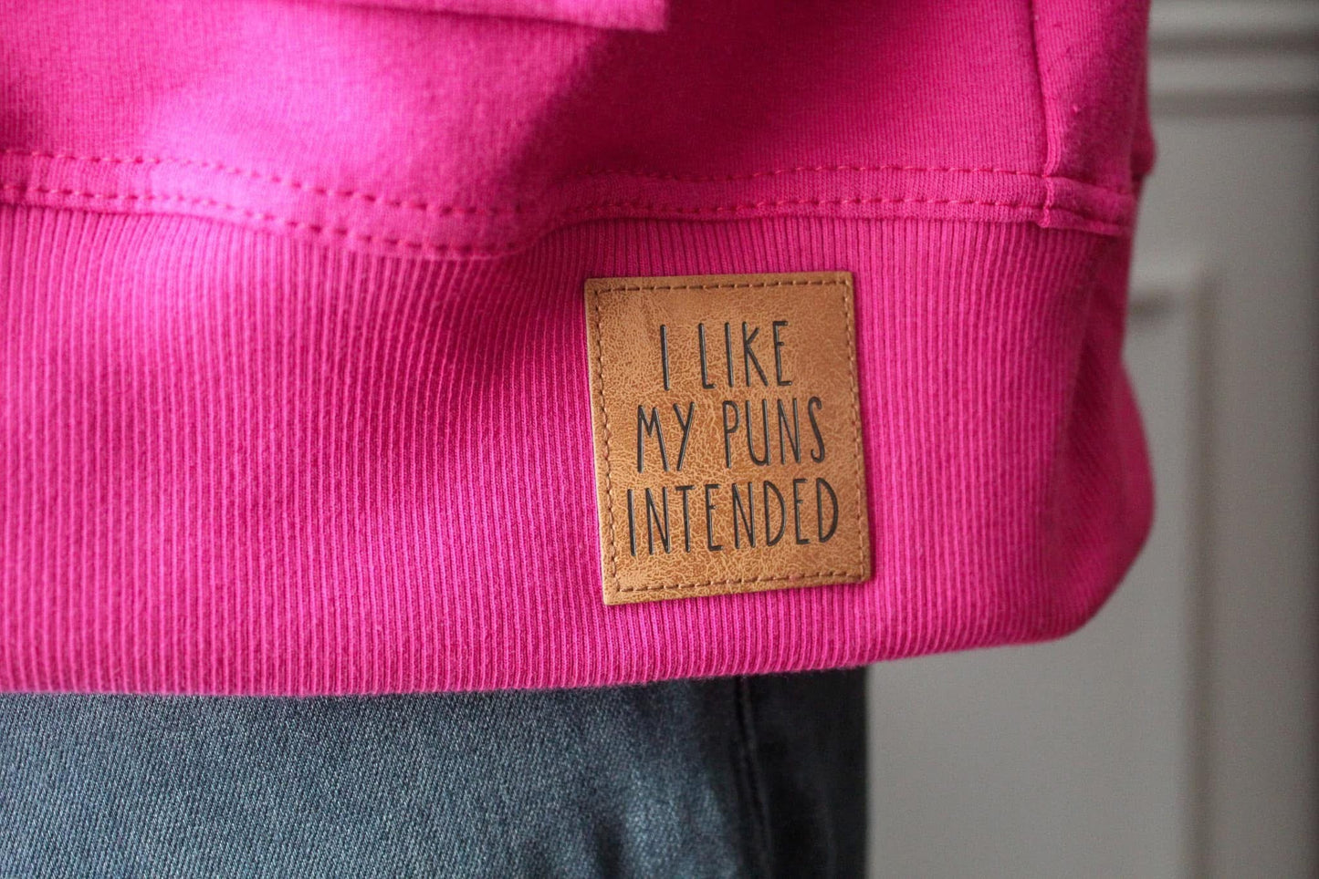 Puns Faux Leather Patch