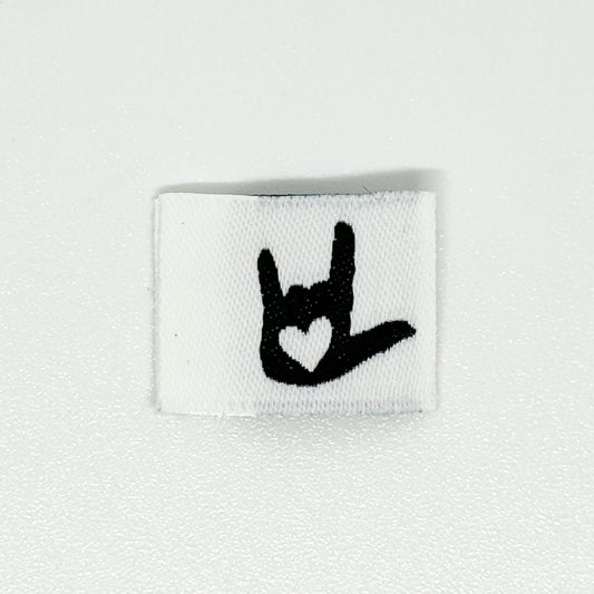 ASL Love Woven Label image 0