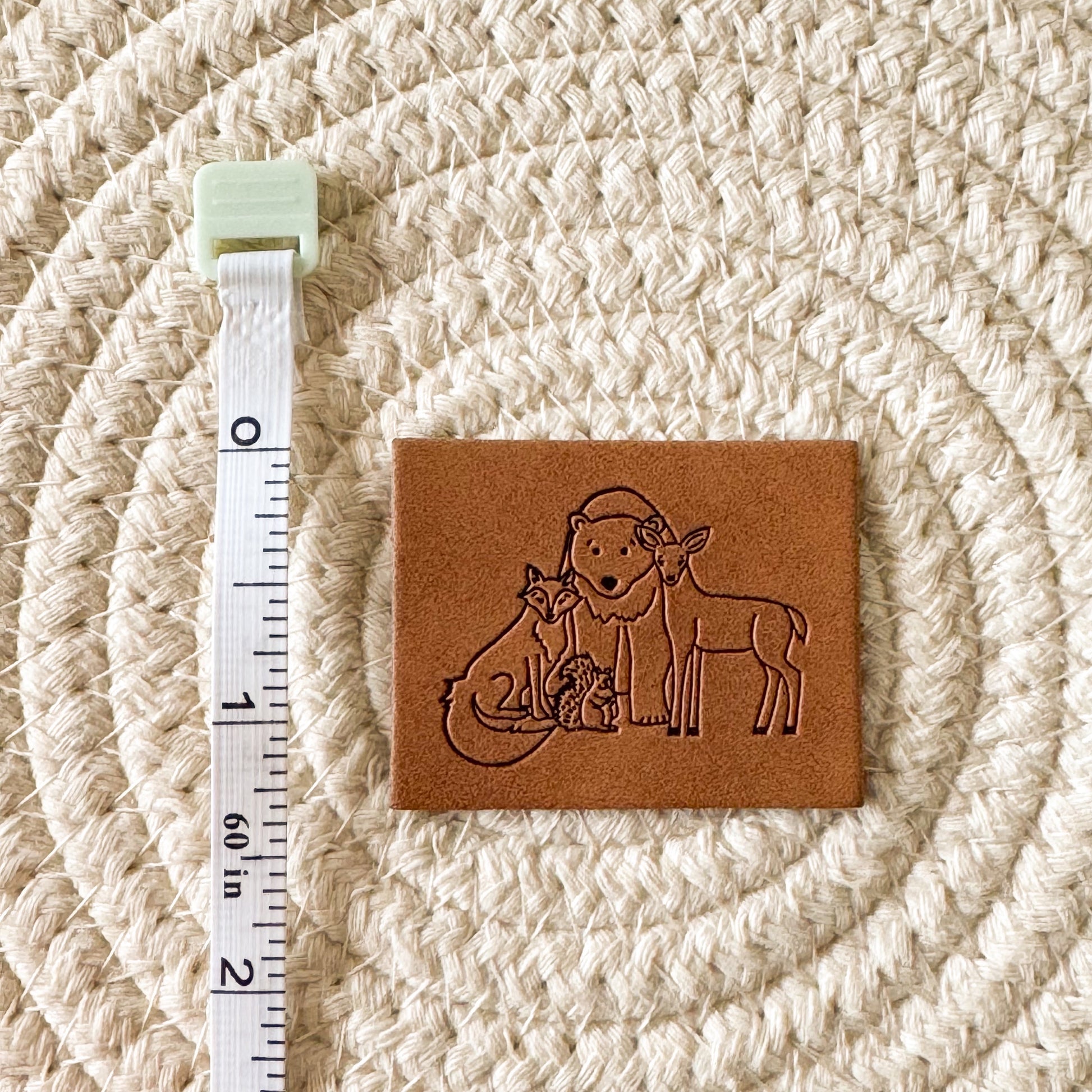 Woodland Animals Faux Leather Patch image 1