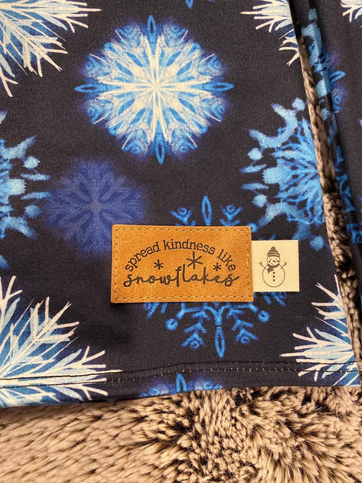 Sprinkle Kindness Like Snowflakes Faux Leather Patch image 2