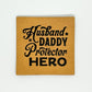 Daddy Hero Faux Leather Patch image 0