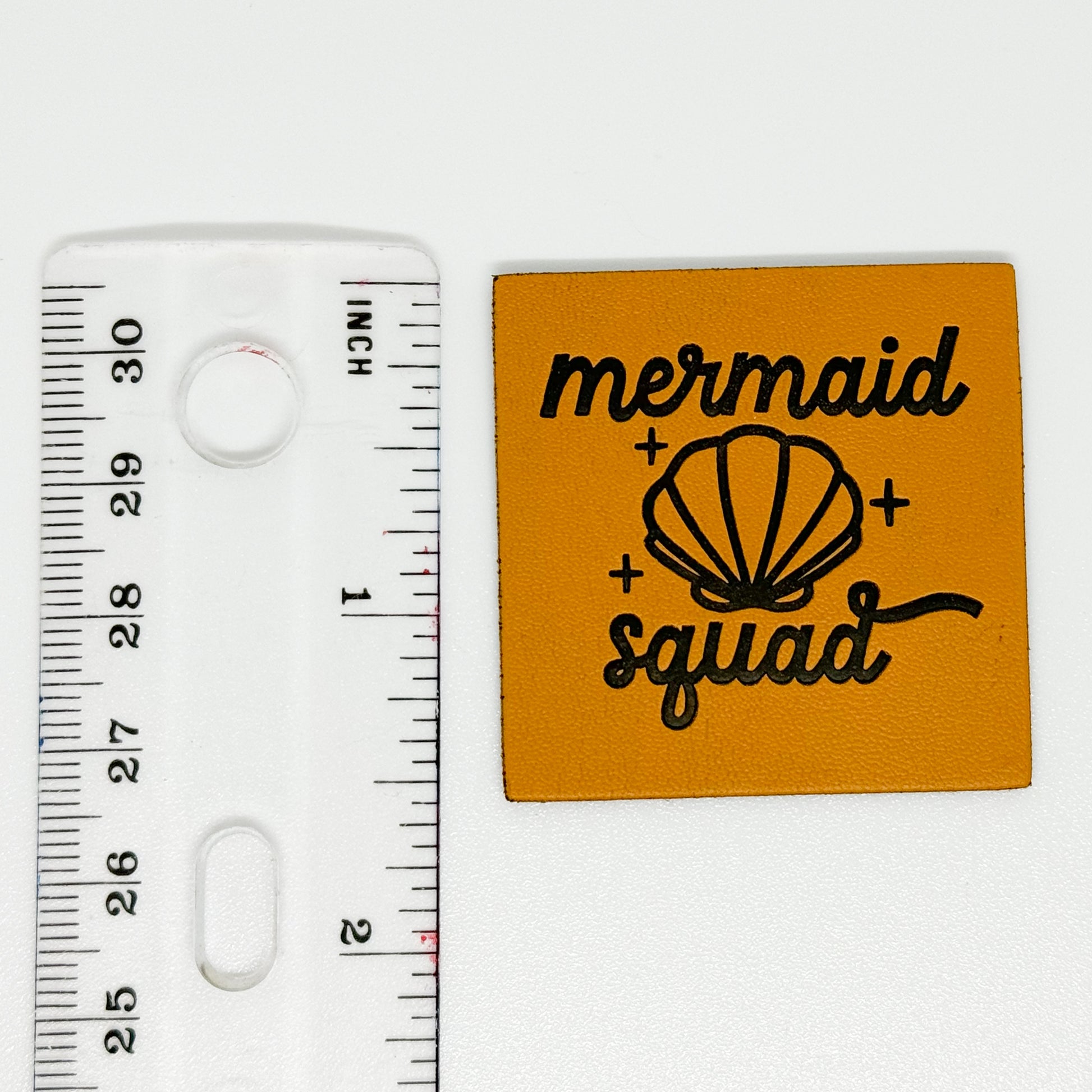 Mermaid Squad Faux Leather Patch image 1