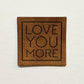 Love You More Faux Leather Patch image 0