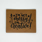 I’m Not Messy Faux Leather Patch image 0