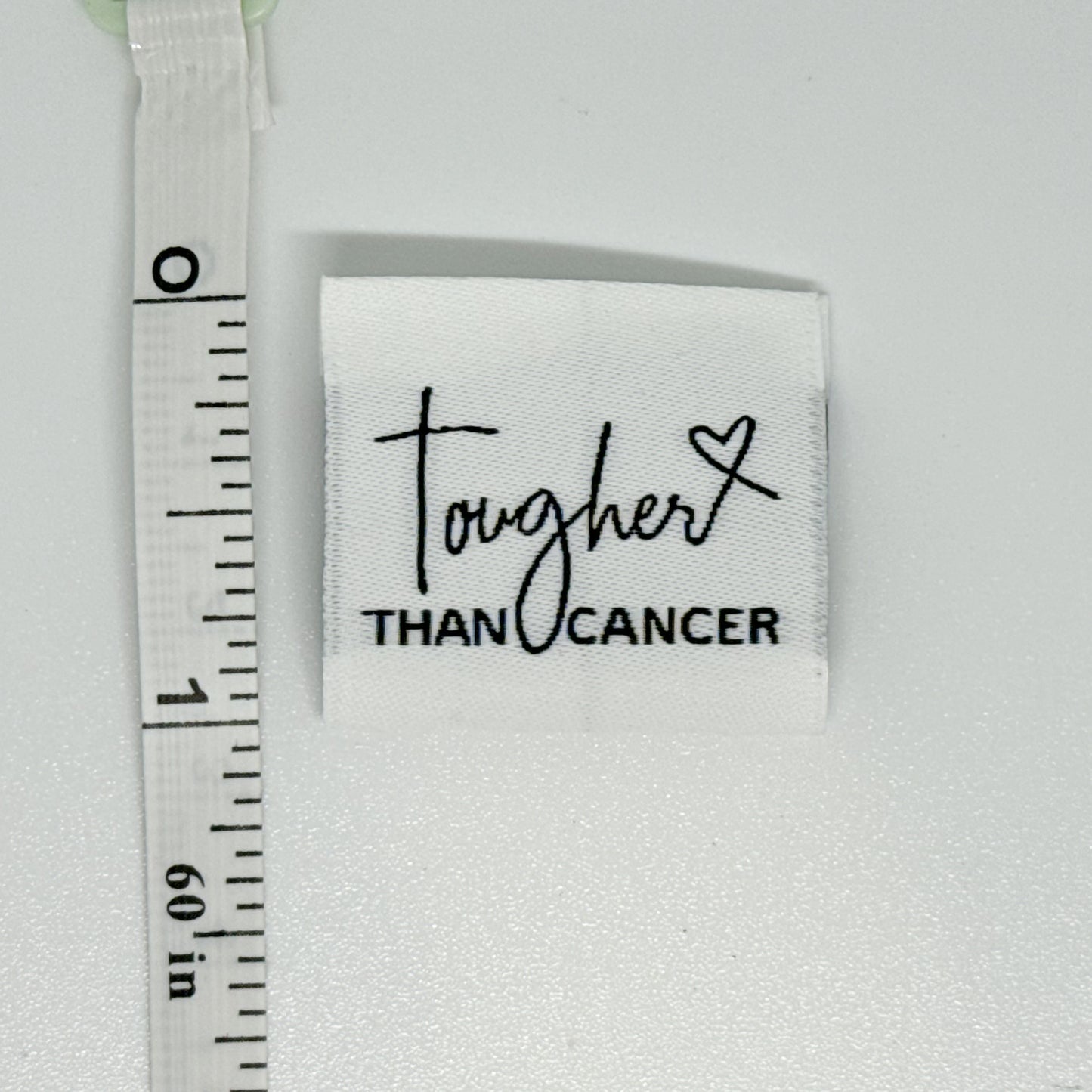 Tougher than Cancer Woven Label image 1