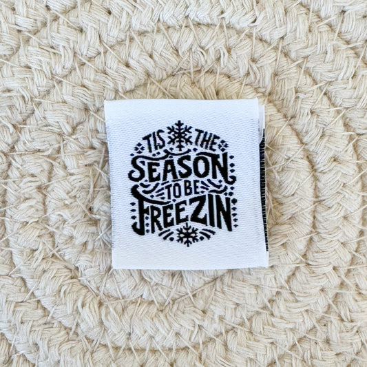 Season to be Freezin  Woven Label image 0