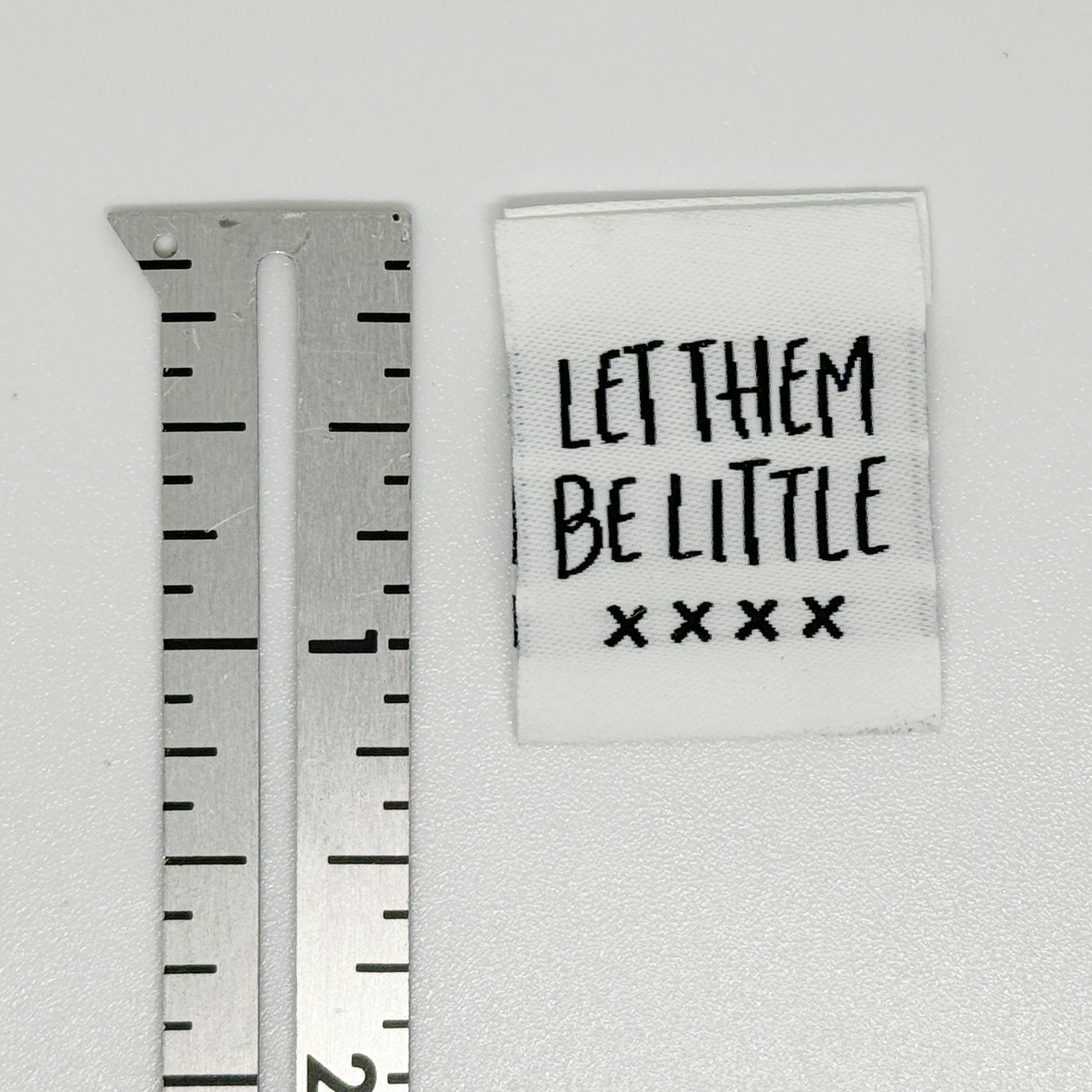 Let Them Be Little Woven Label image 1