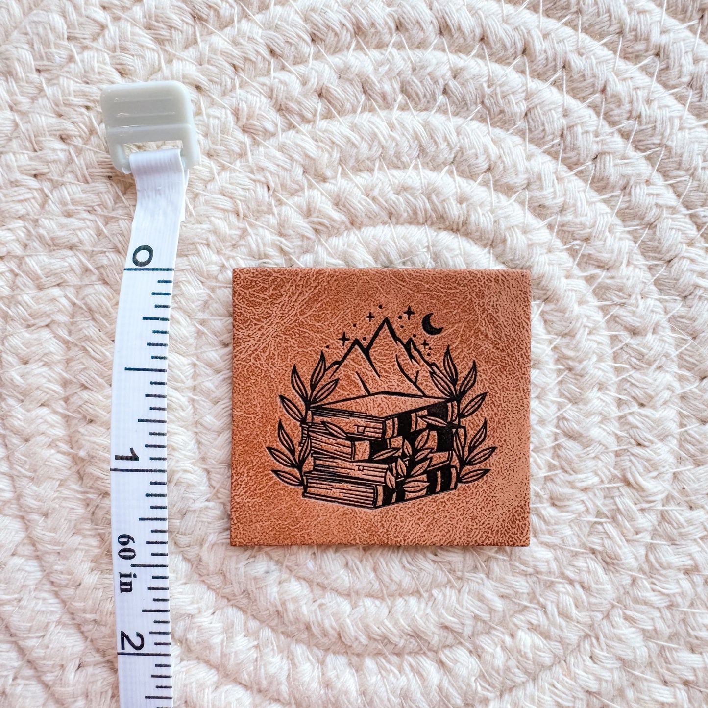 Mountain Book Faux Leather Patch image 1